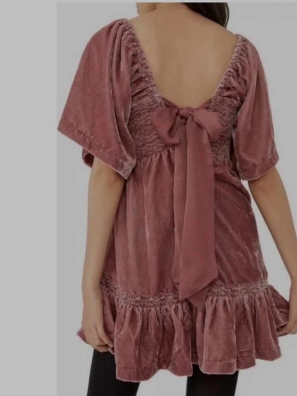 Free People Easy to Love Velvet Dress - Picture 2 of 7